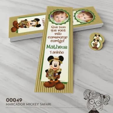 Marcador de Livro Mickey Safari - 00049