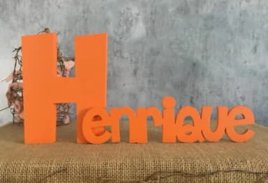 Letras Decorativas em MDF PERSONALIZADO 18cm CH