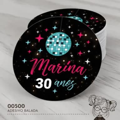Adesivo Redondo Balada - 00500