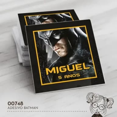 Adesivo Quadrado Batman - 00748
