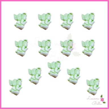 Pingente Anjinho Verde - Pct C/ 30 Unidades