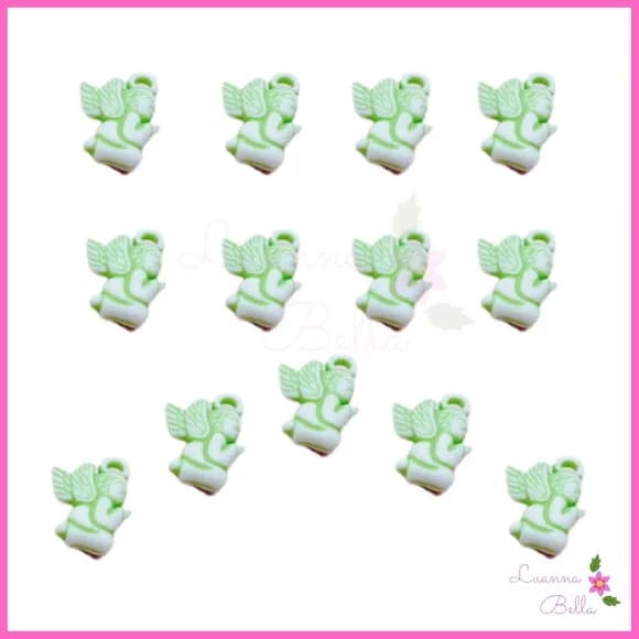 Pingente Anjinho Verde - Pct C/ 30 Unidades