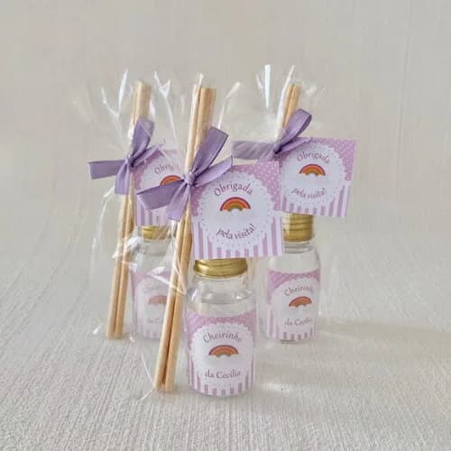 Lembrancinha Aromatizador Maternidade Arco Íris