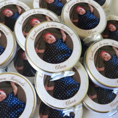 Latinha personalizada com foto Batizado