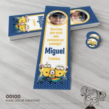 Marcador de Livro Minions - 00100