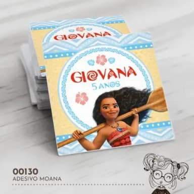 Adesivo Quadrado Moana - 00130