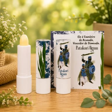 42 Lembrancinhas Personalizada Hidratante Labial Manteiga de Cacau Ogum Qualquer tema
