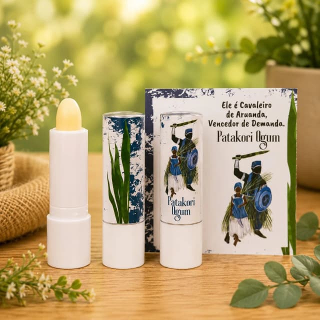 42 Lembrancinhas Personalizada Hidratante Labial Manteiga de Cacau Ogum Qualquer tema