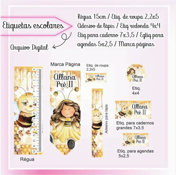 60 Etiquetas Escolares
