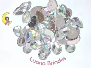 Chaton Gota Fruta Cor 18x25mm Pacote com 30 Unidades