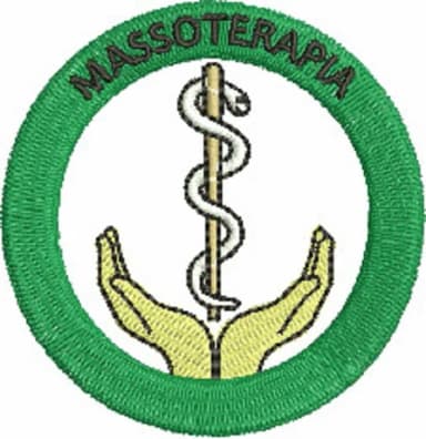 Matriz de Bordado Símbolo Massoterapia