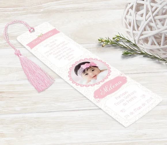 Marca Páginas Personalizado com a Foto do Bebê