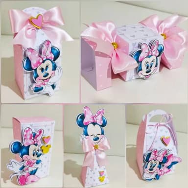 Kit Encanto Minnie Mouse Rosa - 25 Peças