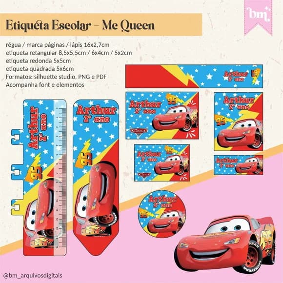 60 Etiquetas Mc Queen