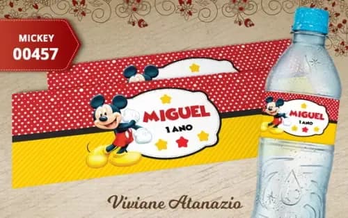 Rótulo Água Mickey - 00457