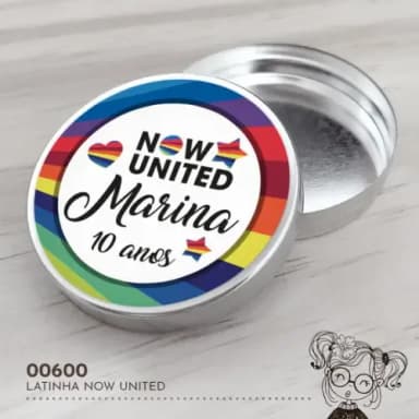 Latinha Adesivada Now United - 00600
