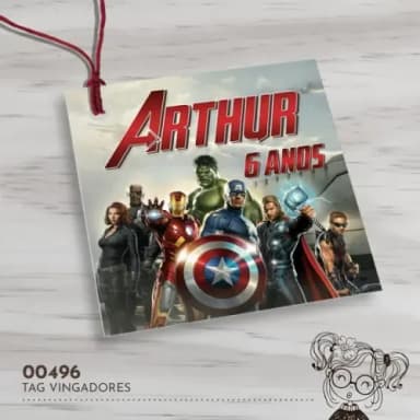 Tag Quadrada os Vingadores - 00496
