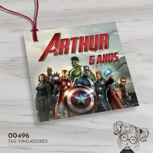 Tag Quadrada os Vingadores - 00496