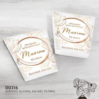 Adesivo Bisnaga Álcool Gel - 00316