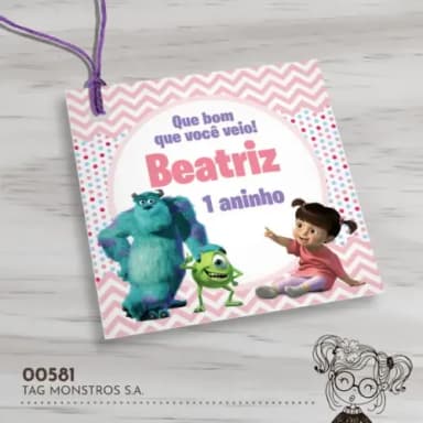 Tag Quadrada Monstros S.a. - 00581