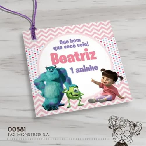 Tag Quadrada Monstros S.a. - 00581