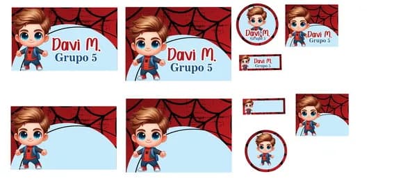 60 Etiquetas Escolares Personalizadas Prova D
