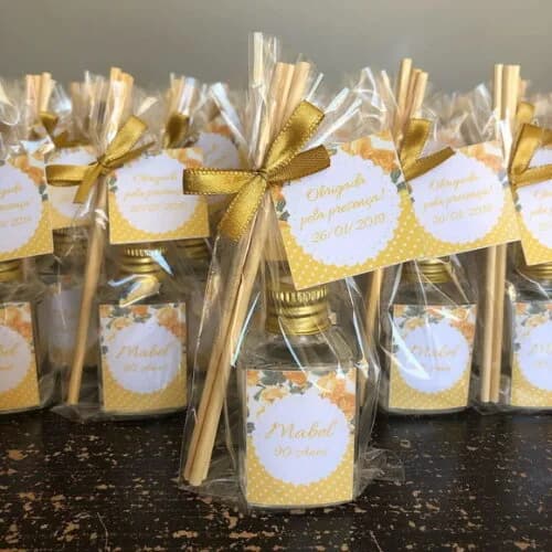Lembrancinha Aromatizador Vidro 30ml Aniversário