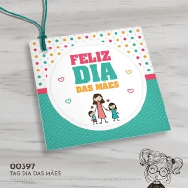 Tag Quadrada Dia das Mães - 00397