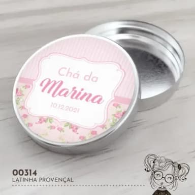 Latinha Adesivada Provençal - 00314