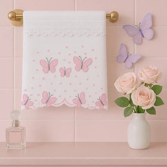 Pronta Entrega Toalha de Lavabo Luxo