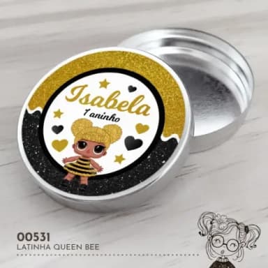 Latinha Adesivada Queen Bee - 00531