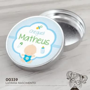 Latinha Adesivada Nascimento - 00339