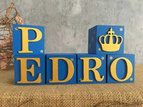Cubos 6x6cm Pequeno Príncipe com Estrela
