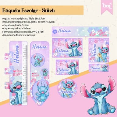 60 Etiquetas Stitch