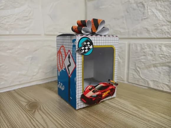 Caixa com Pote para Nutella Hot Wheels