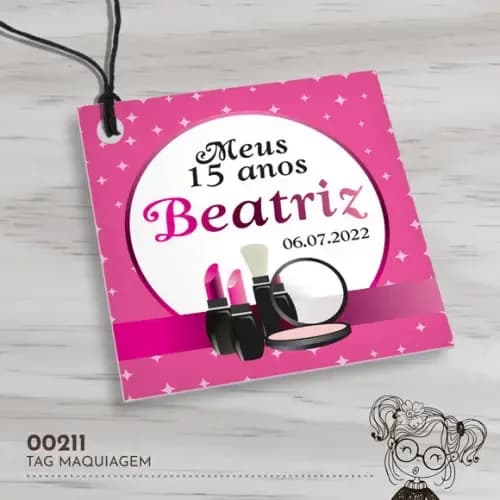Tag Quadrada Maquiagem - 00211
