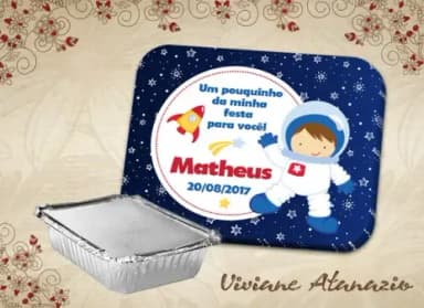 Adesivo Marmitinha Astronauta - 00409