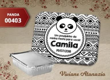 Adesivo Marmitinha Panda - 00403