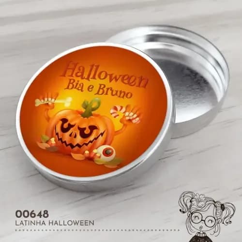 Latinha Adesivada Halloween - 00648