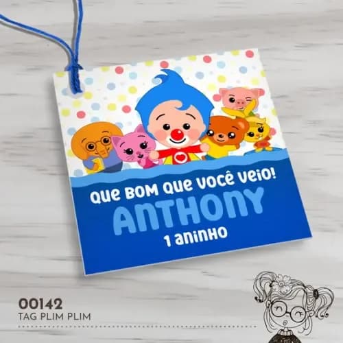 Tag Quadrada Plim Plim - 00142