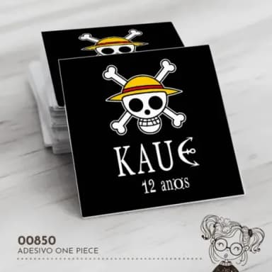 Adesivo Quadrado One Piece - 00850