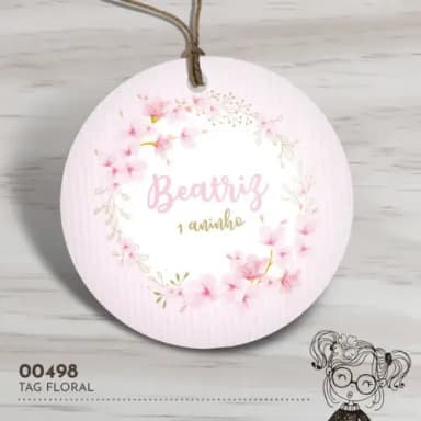 Tag Redonda Flores - 00498