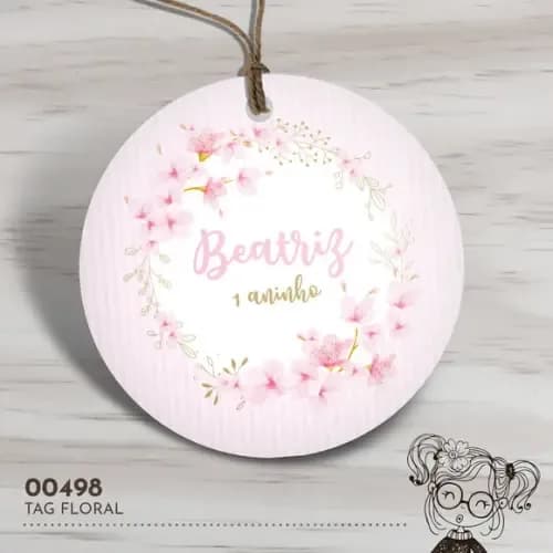 Tag Redonda Flores - 00498