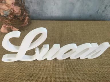 Letras Decorativas - nome em MDF Linha Cursiva