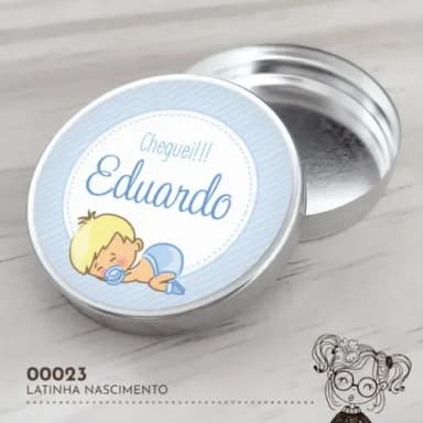 Latinha Adesivada Nascimento - 00061