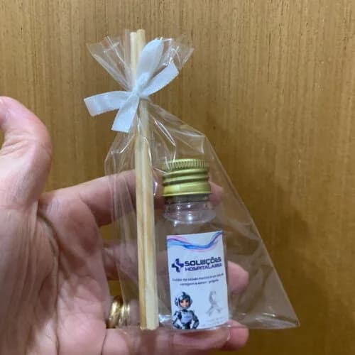 Brinde Janeiro Branco Mini Aromatizador com Logo