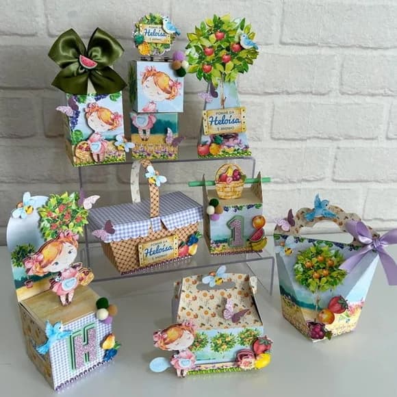 Kit 60 Lembrancinhas Jardim Encantado
