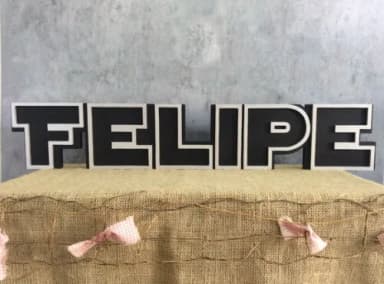 Letras Decorativas Personalizadas em MDF para Quarto de Bebê e Festas - Tema Star Wars
