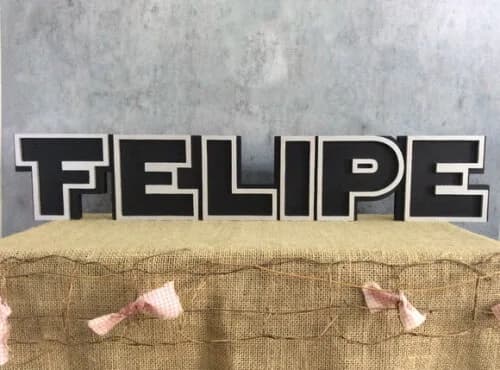 Letras Decorativas Personalizadas em MDF para Quarto de Bebê e Festas - Tema Star Wars