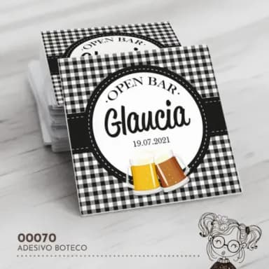 Adesivo Quadrado Boteco - 00070
